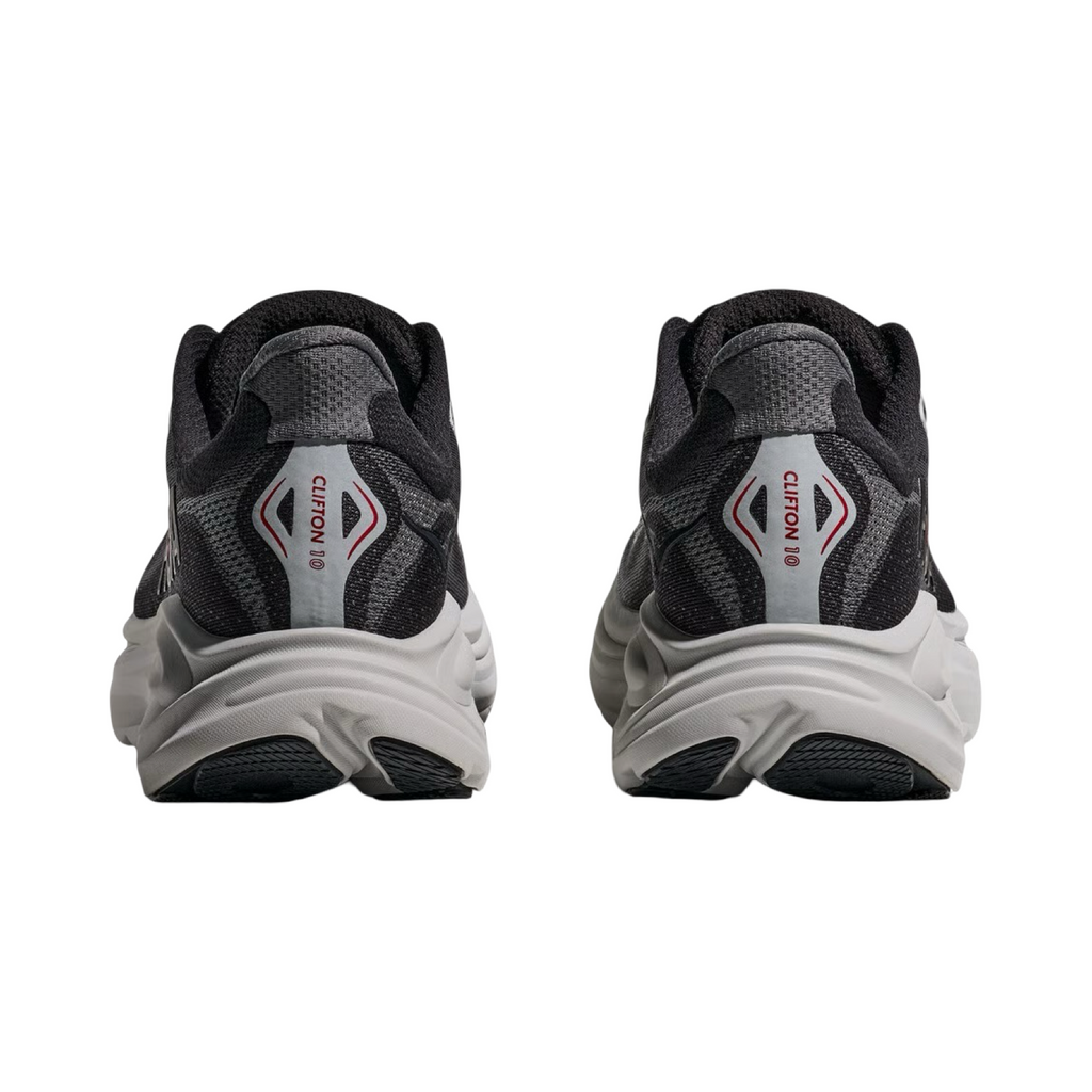 Men's Hoka Clifton 10 D Width Carbon Black Satellite Grey