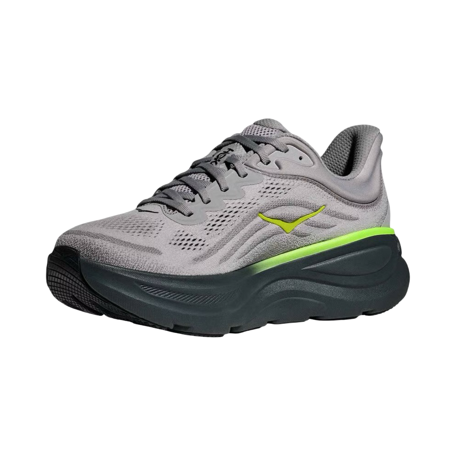 Men's Hoka Bondi 9 D Width Stardust Grey Outer Orbit