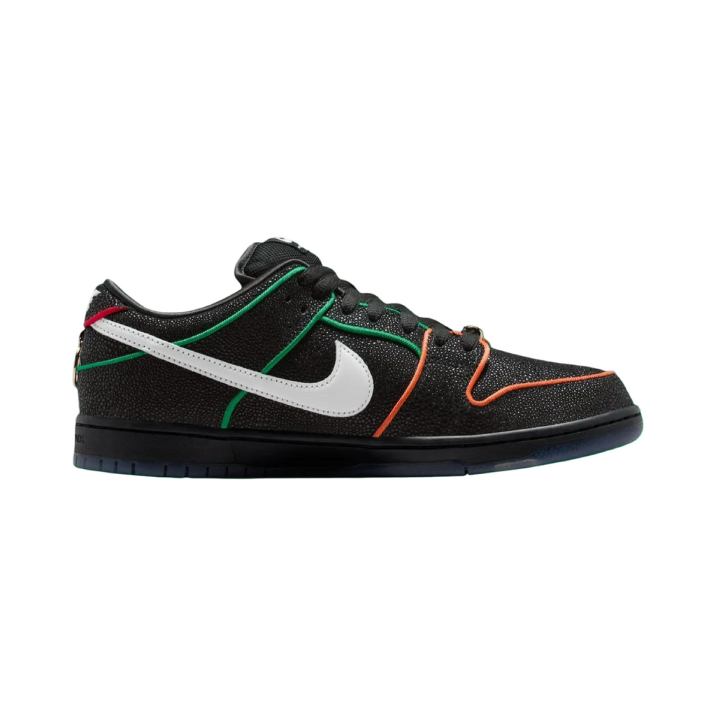 Nike SB Dunk Low Bronx Girl Skate Black White Challenge Red