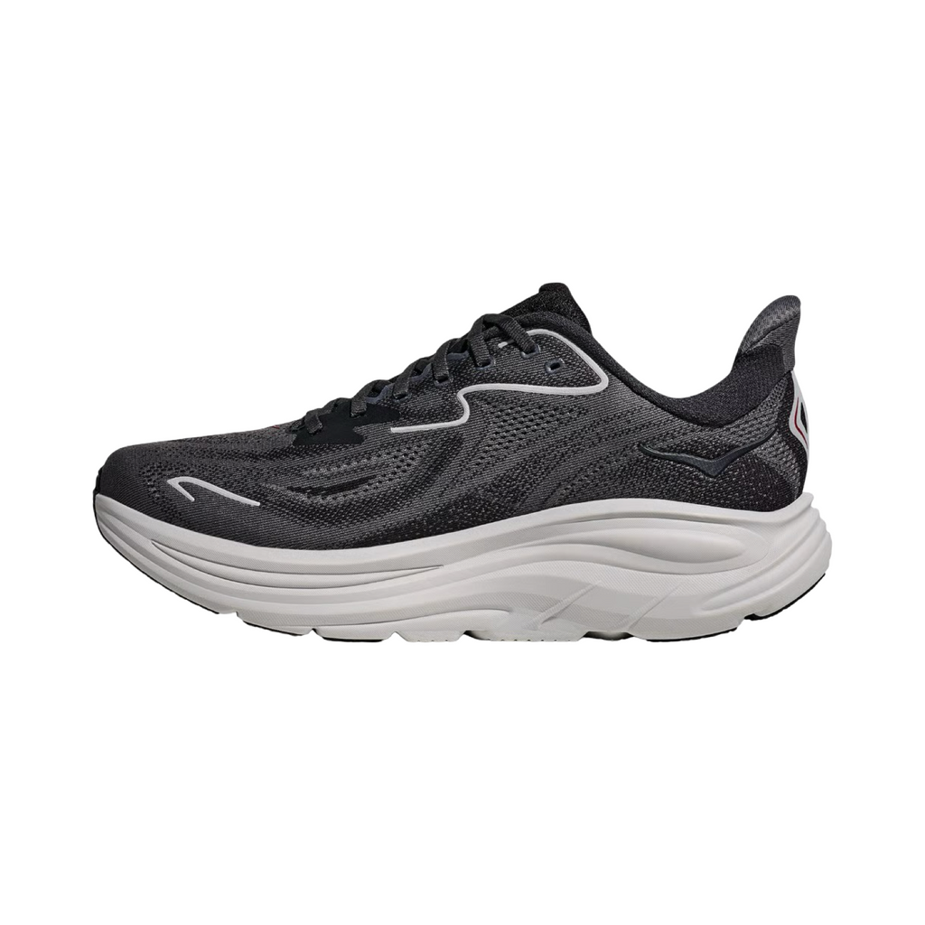 Men's Hoka Clifton 10 D Width Carbon Black Satellite Grey