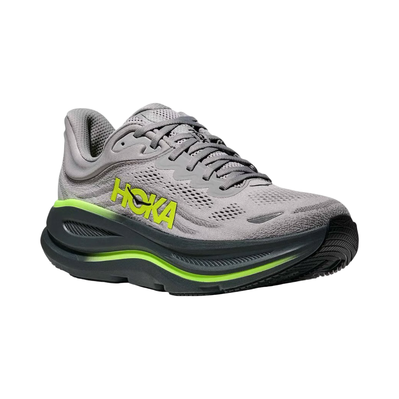 Men's Hoka Bondi 9 D Width Stardust Grey Outer Orbit