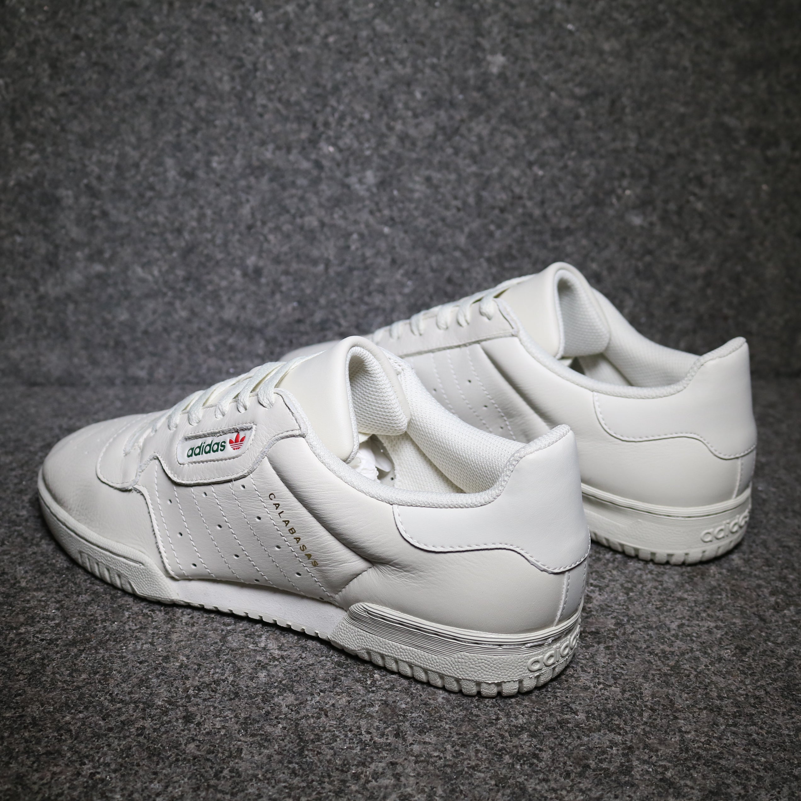 Rear view of the Yeezy Powerphase Calabasas Core White at Solemate Sneakers