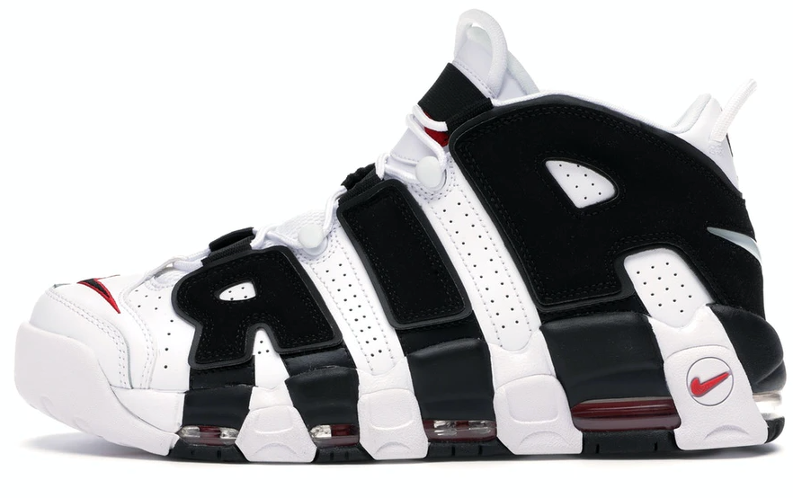 Air More Uptempo White Black University Red