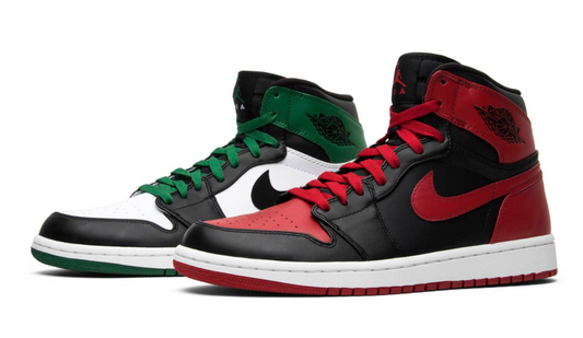 Air Jordan 1 High OG DMP Pack Bred Black Gym Red 2009 (Bred Only )