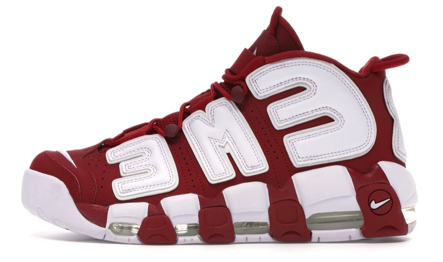 Air More Uptempo "Supreme" Varsity Red White