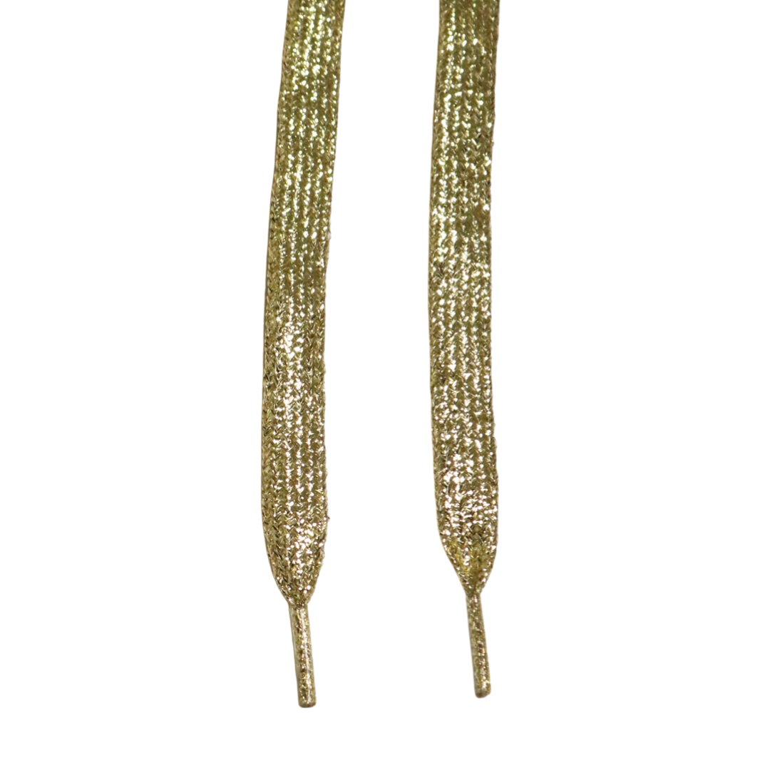 Solemate Laces Flat Shiny Gold