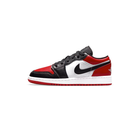 Air Jordan 1 Low GS Bred Toe Gym Red White Black