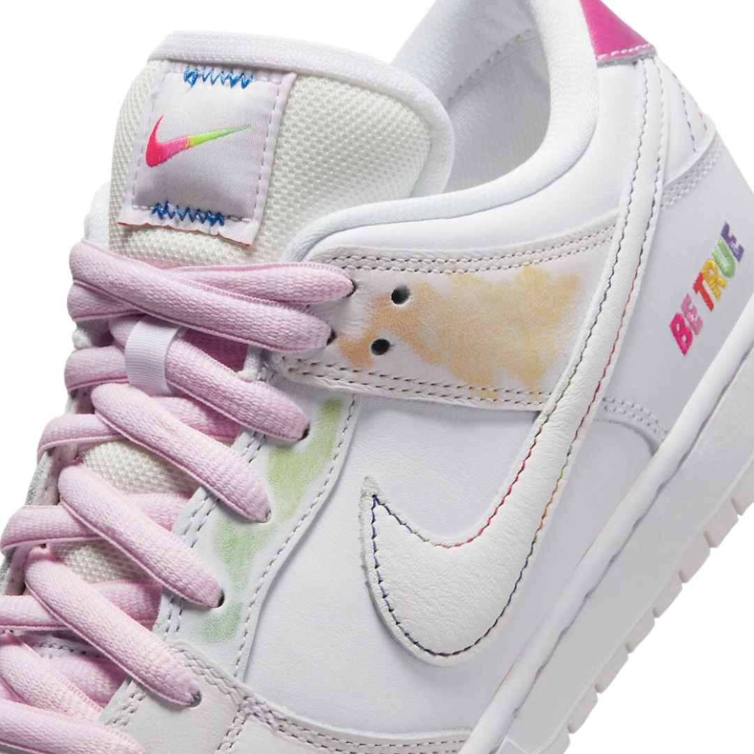 Nike Dunk Low Be True White Summit Rainbow