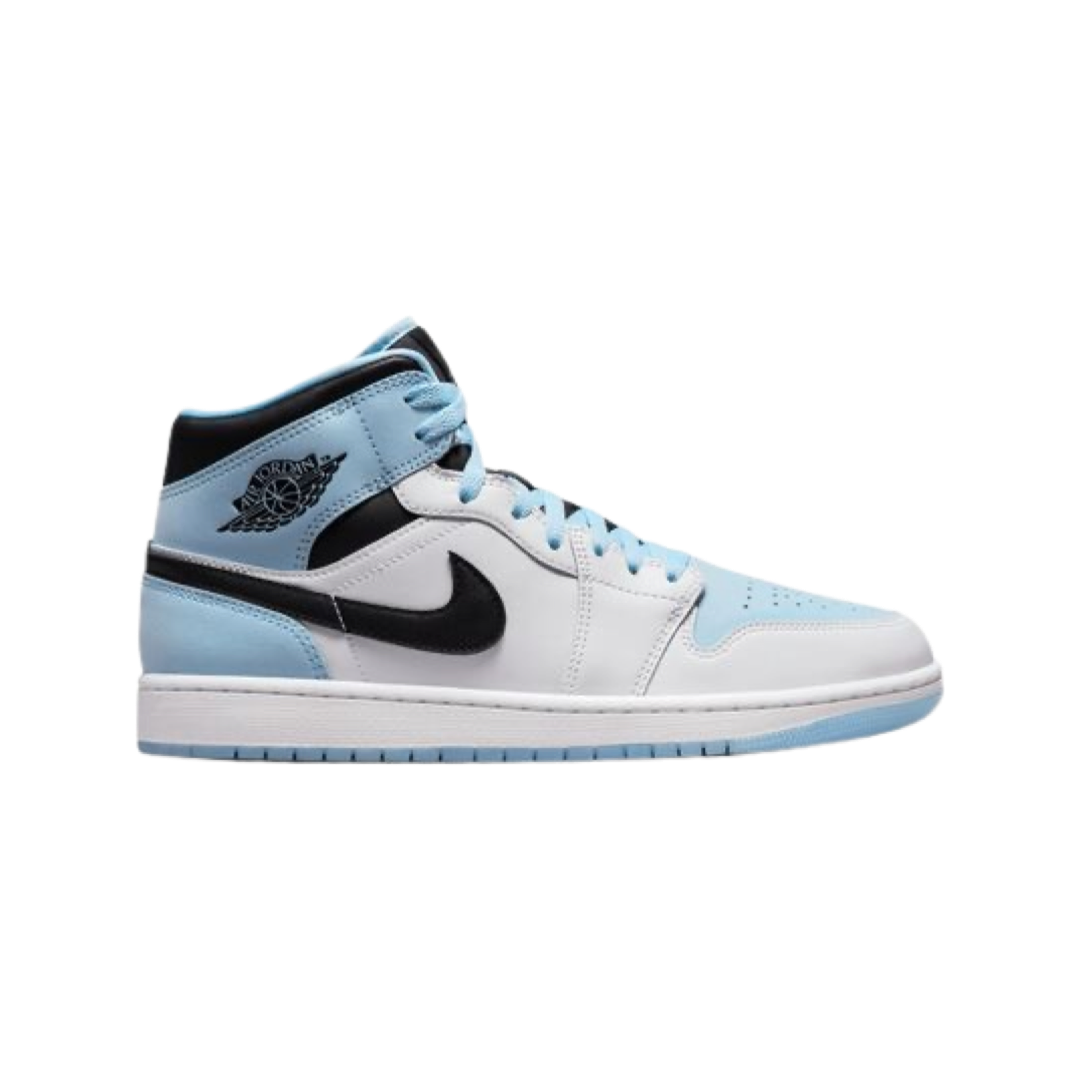 Air Jordan 1 Mid Reverse Ice Blue Black White