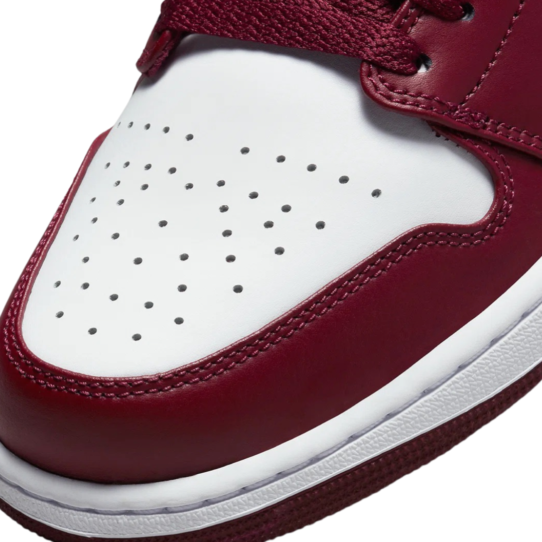 Air Jordan 1 Low GS Cherrywood Bordeaux White