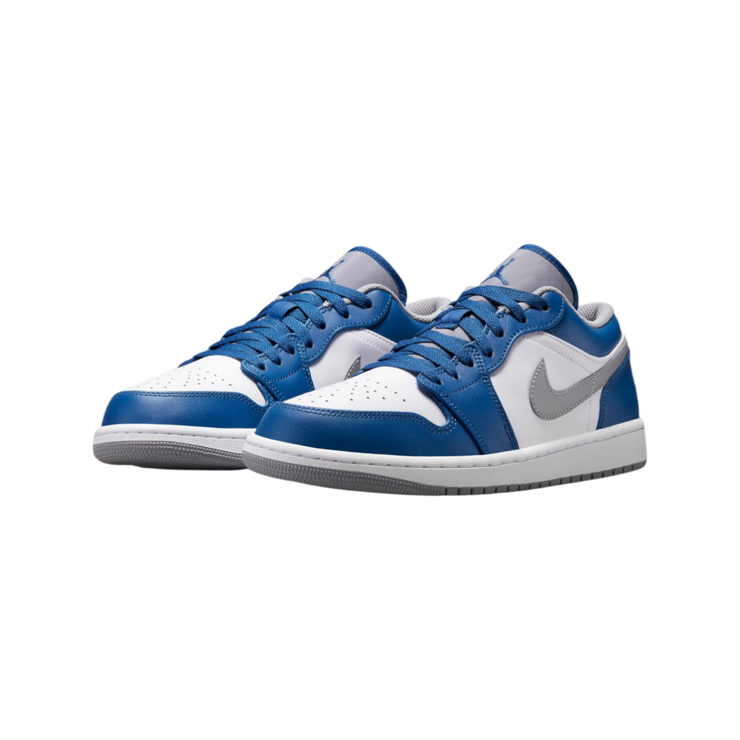 Air Jordan 1 Low True Blue Cement Grey White