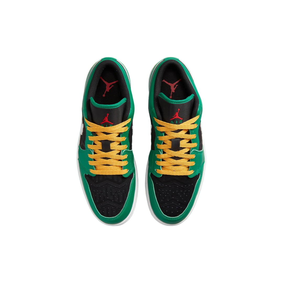 Air Jordan 1 Low SE Holiday Special Christmas Malachite Black Taxi Fire Red