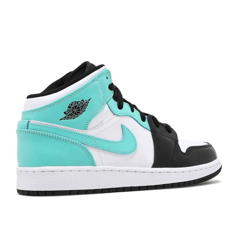 Air Jordan 1 Mid GS White Tropical Twist Black