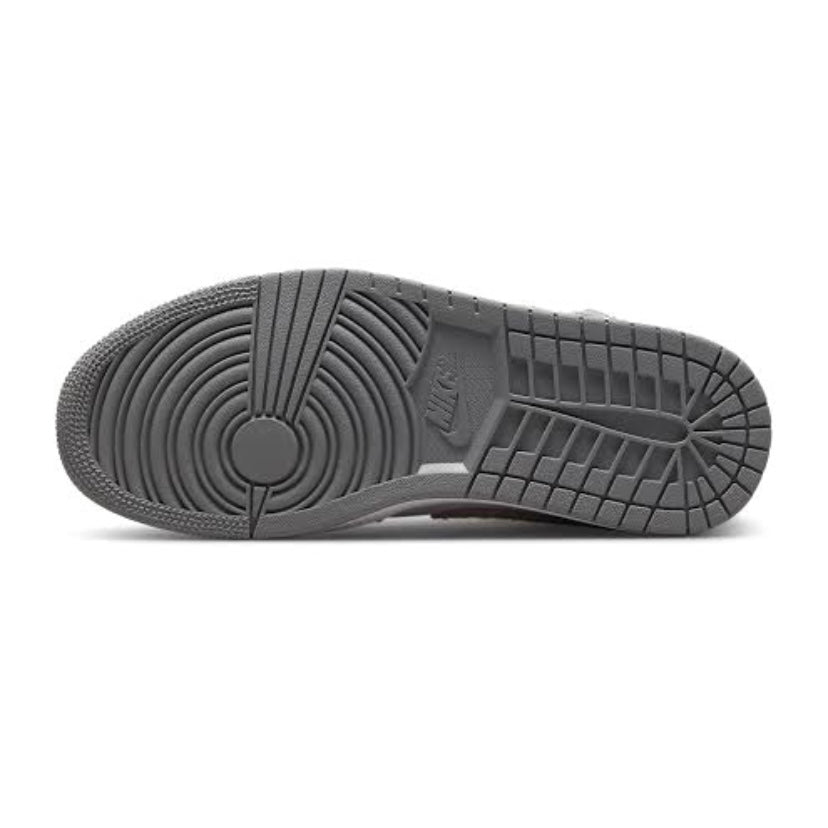 Women's Air Jordan 1 Mid Particle Grey Suede