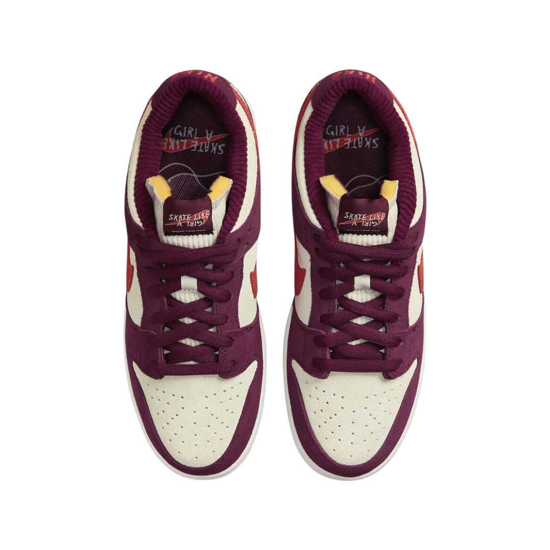 Nike SB Dunk Low QS Skate Like a Girl Dark Beetroot Light Crimson