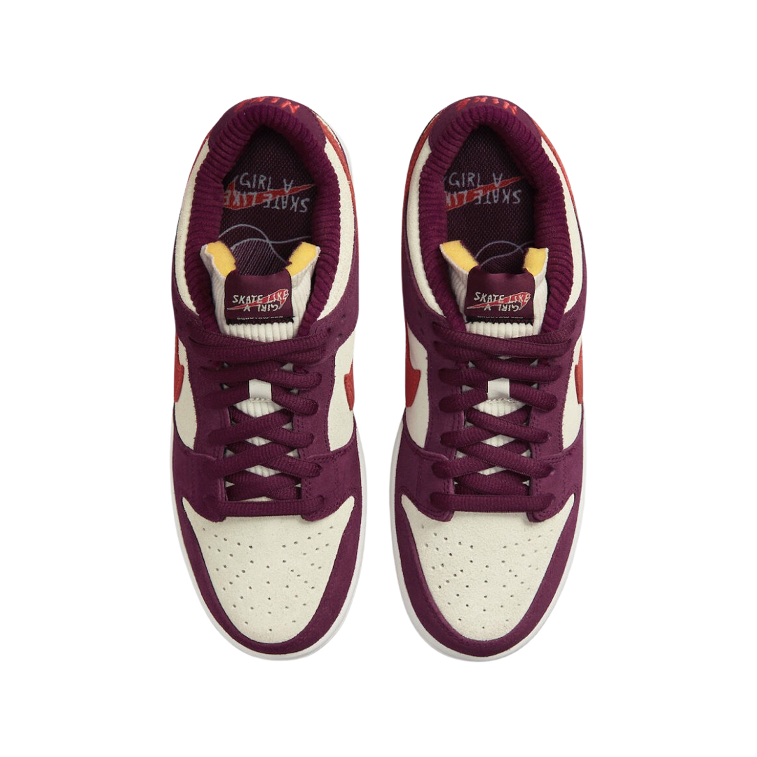 Nike SB Dunk Low QS Skate Like a Girl Dark Beetroot Light Crimson