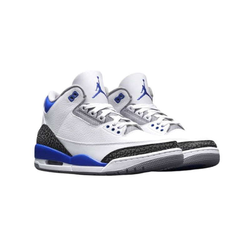 Air Jordan 3 Retro White Racer Blue Black