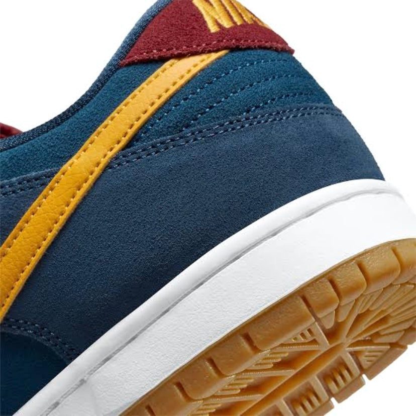 Nike SB Dunk Low Pro Premium Barcelona Navy University Gold Gym Red