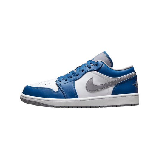 Air Jordan 1 Low True Blue Cement Grey White