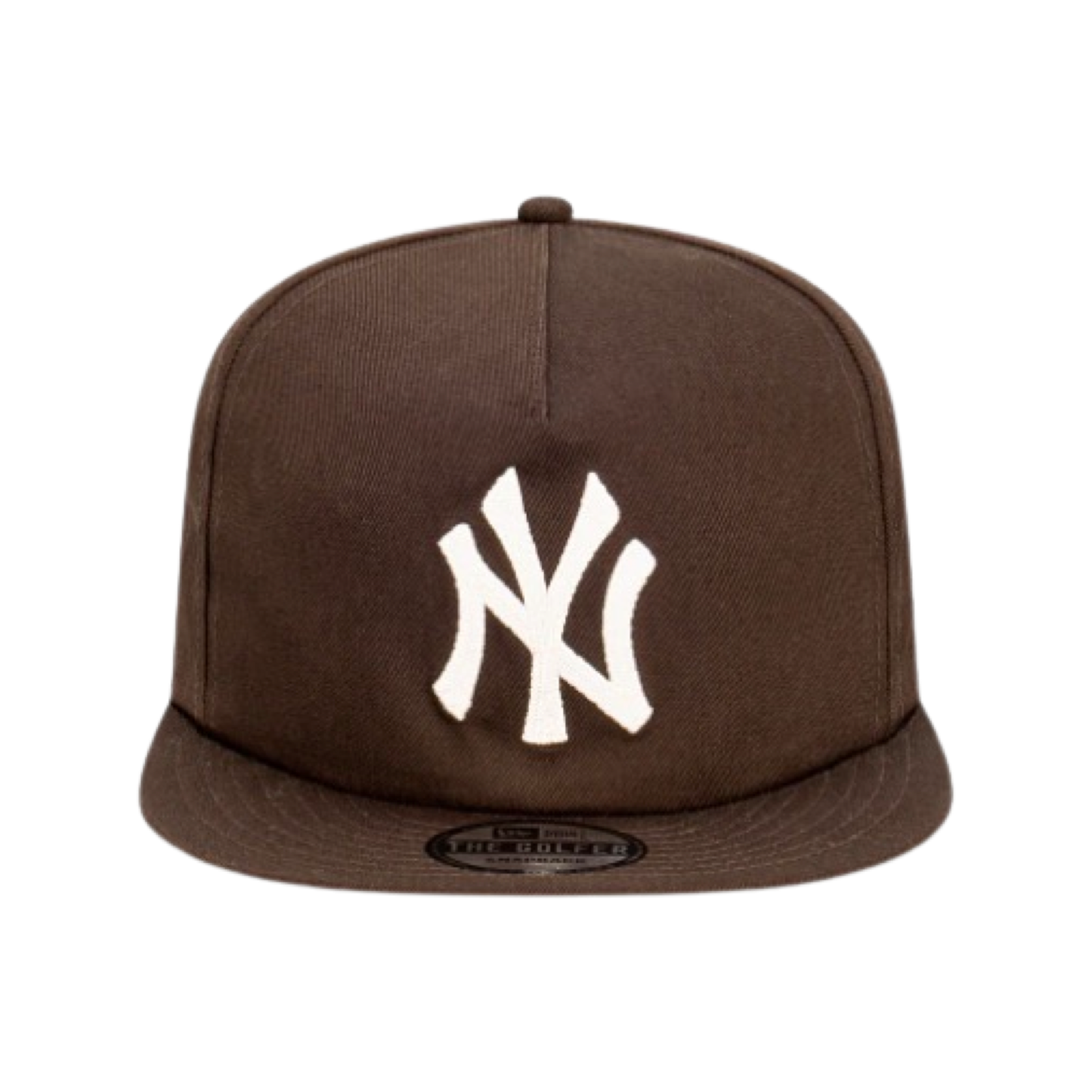 New Era Golfer Cap New York Yankees Walnut Stone Chain Stitch Snapback Cap