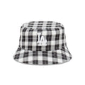 New Era LA Dodgers Plaid Black White Bucket Hat