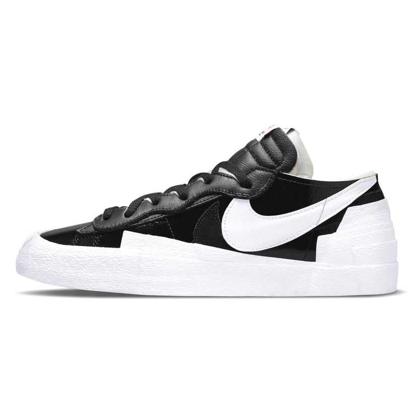 Nike x Sacai Blazer Low Patent Black White