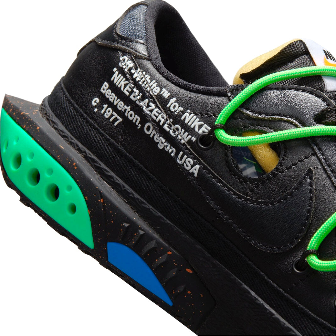 Off-White x Nike Blazer Low  Black Green