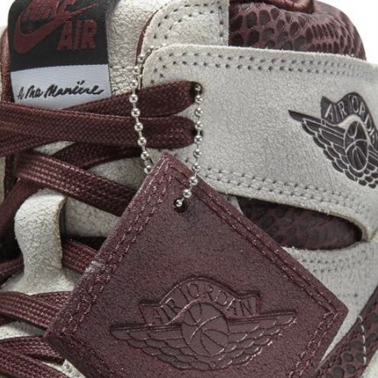 Air Jordan 1 High Retro A Ma Maniere Sail Burgundy Crush