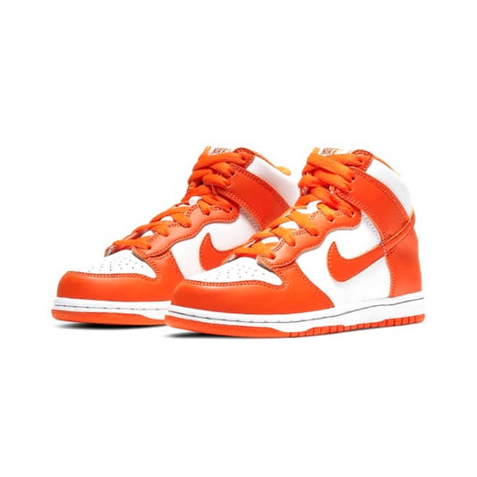 Nike Dunk Hi Retro GS Syracuse White Orange Blaze White