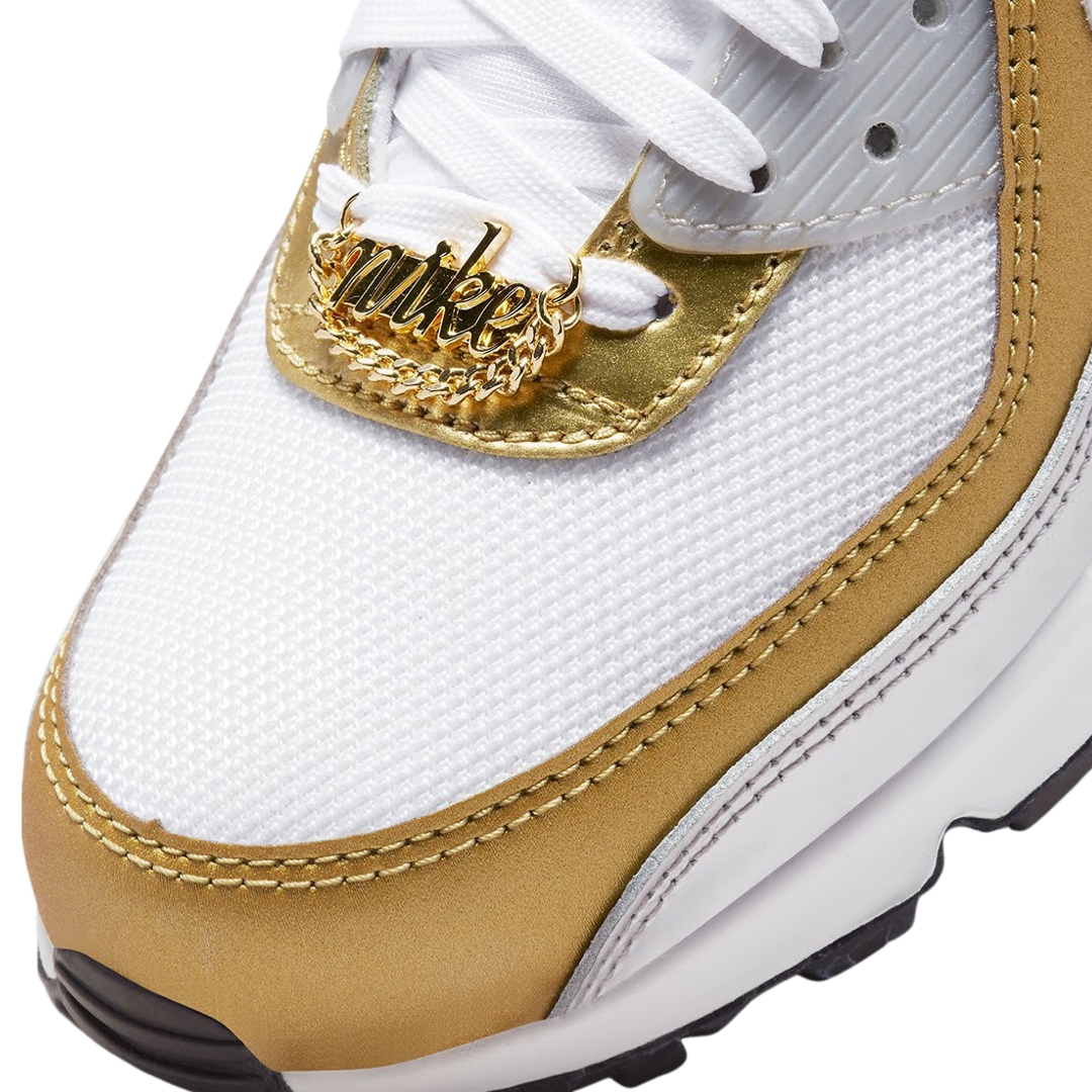 Women's Nike Air Max 90 Metallic Gold Silver