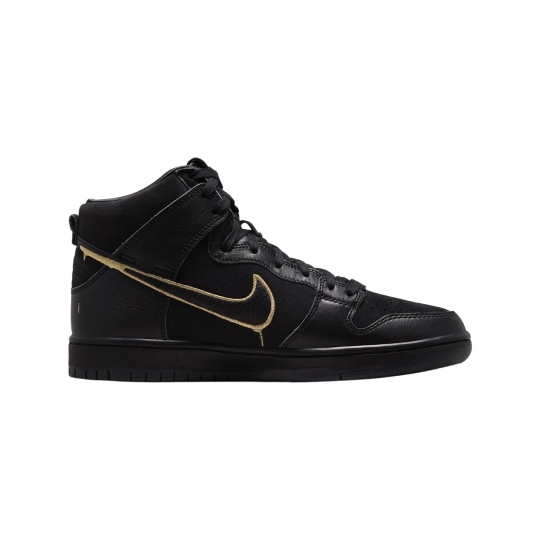 Nike SB Dunk Hi Black Metallic Gold