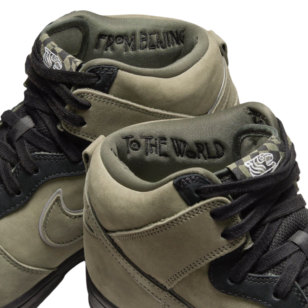 Men's Nike Dunk High SP Medium Olive Multi Black