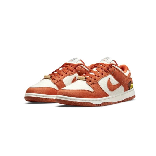 Women's Dunk Low Sun Club Burnt Sunrise Orange Sail Black Vivid Green Barn Sunrise