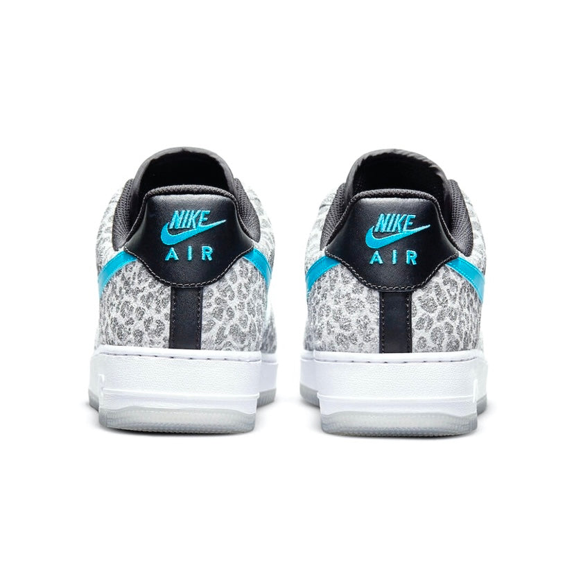 Nike Air Force 1 Low Leopard Blue Fury Black Grey