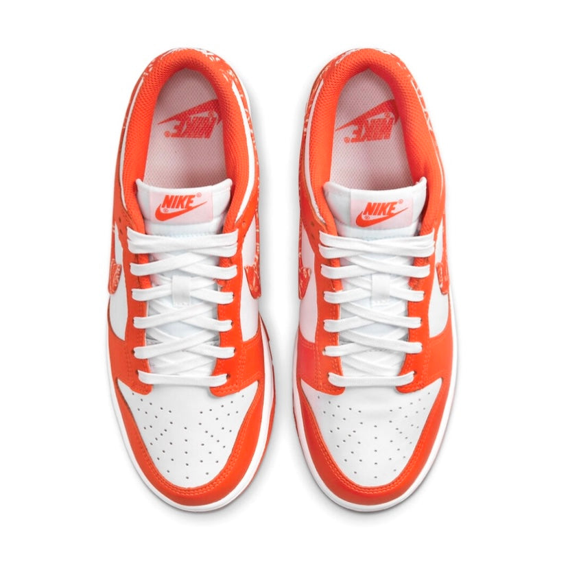 Women's Dunk Low Paisley White Rush Orange White