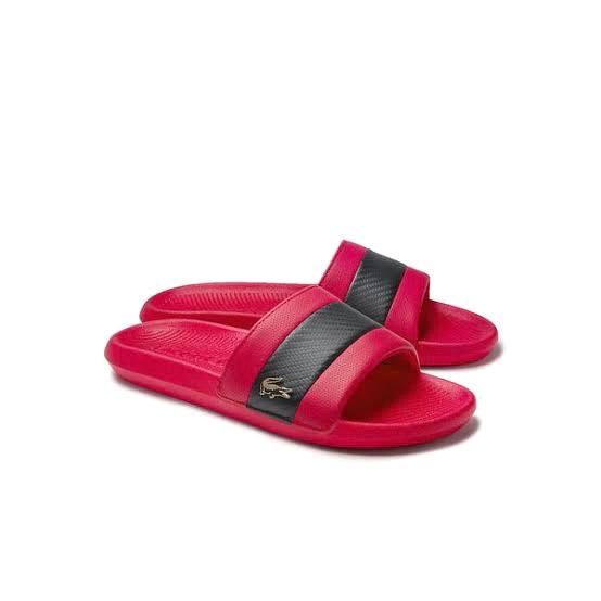 Croco Slide 0120 Red Black By Lacoste