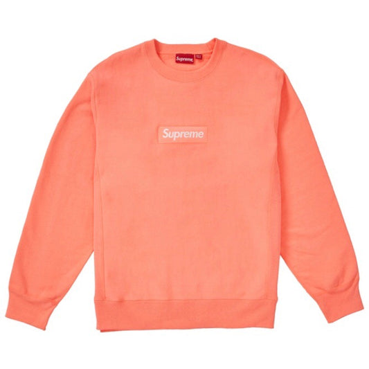 Supreme Crewneck Box Logo FW18 Fluorescent Pink