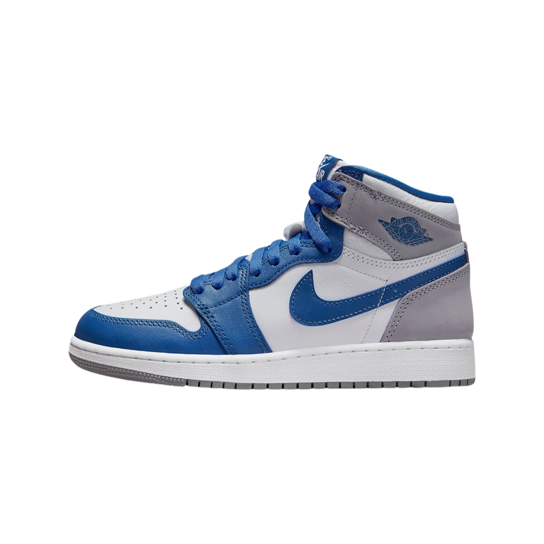 Air Jordan 1 High OG Retro GS True Blue White Cement Grey