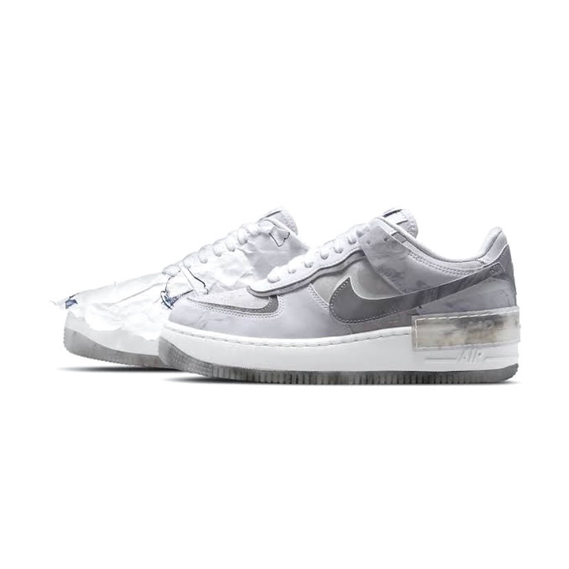 Women's Air Force 1 Shadow  x Mayumi Yamase White Black Metallic Silver