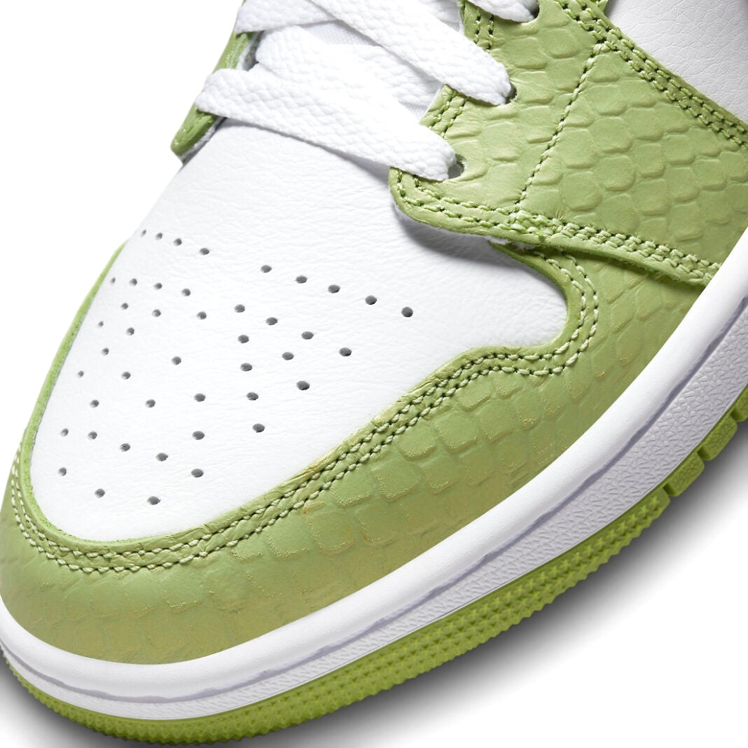 Women's Air Jordan 1 Mid White Vivid Green White