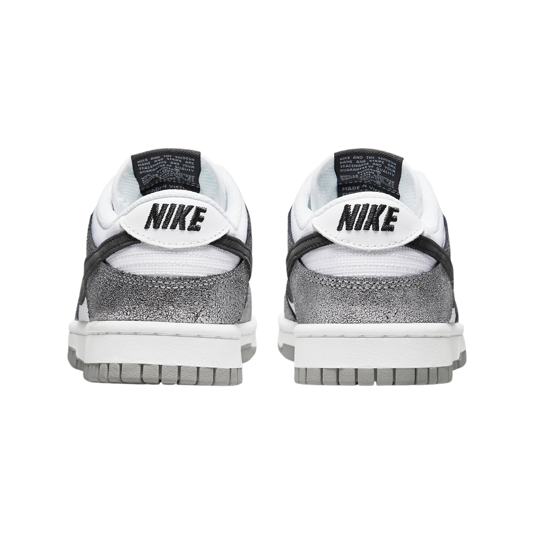 Nike Women's Dunk Low Metallic Silver Black White