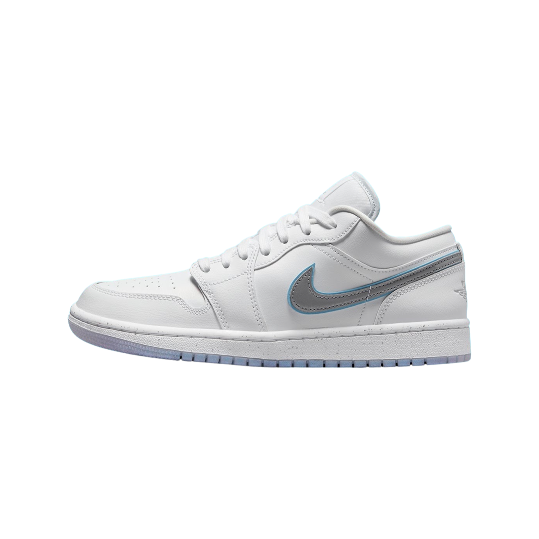 Women's Air Jordan 1 Low Dare To Fly White Metallic Silver White