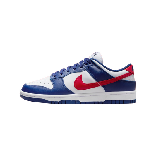 Women's Dunk Low White University Red Royal White