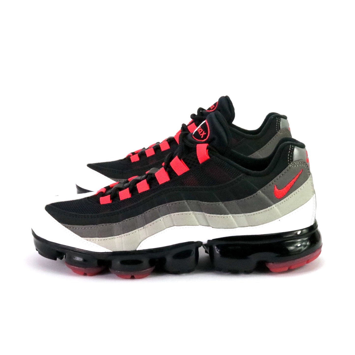 Air VaporMax 95 White Hot Red Dark Pewter