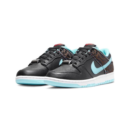 Nike Dunk Low Barber Shop Black Teal Blue Vast Grey White