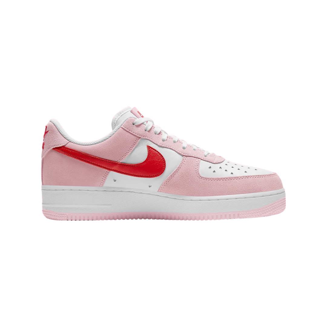 Nike Air Force 1 Low 07 QS Valentines Day Love Letter Tulip Pink University Red White