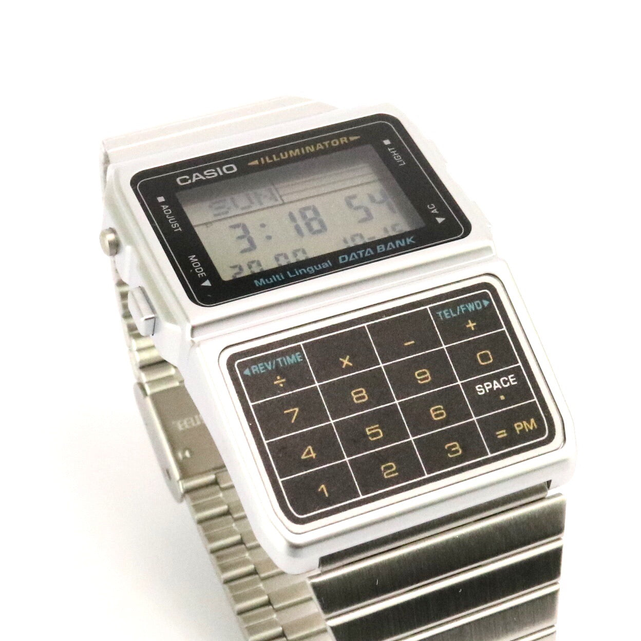 Casio Silver Black Vintage Calculator