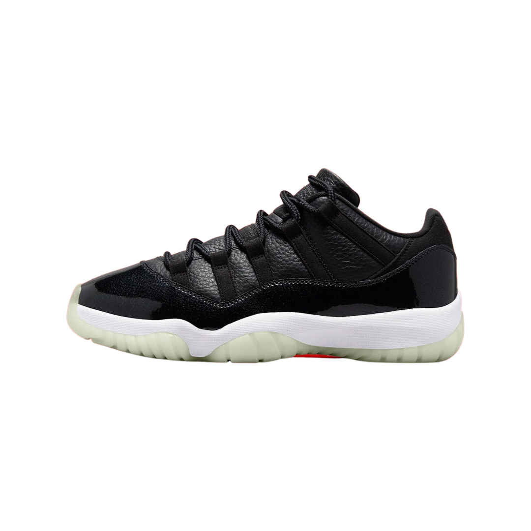 Air Jordan 11 Low Retro 72-10 Black Gym Red White Sail