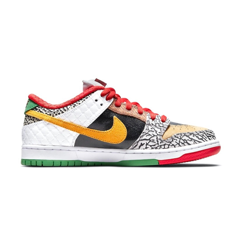 SB Dunk Low Pro QS What The Paul Sports Red Varsity Maize Rouge Sport