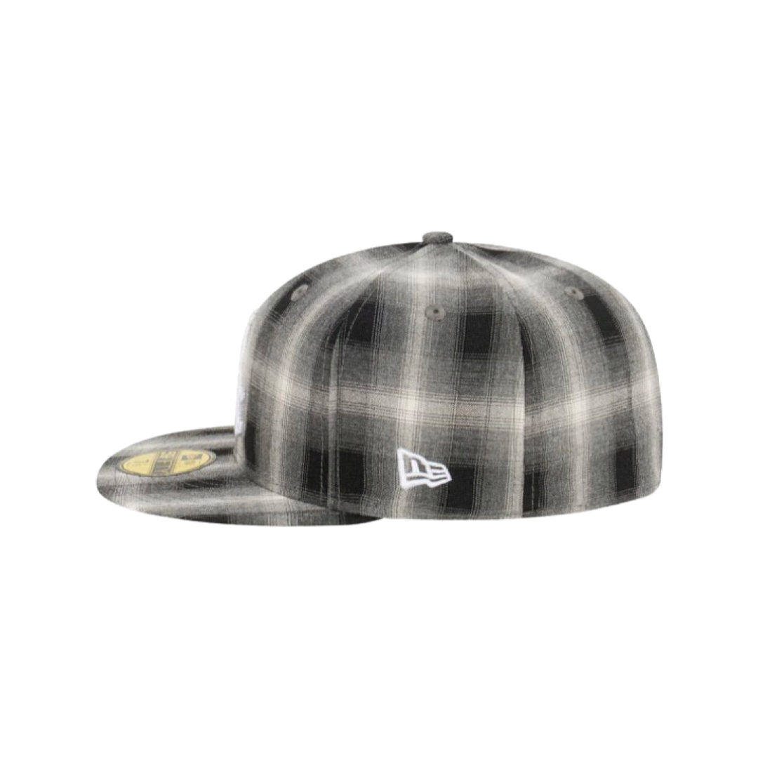 New Era 59Fifty Chicago White Sox Full Plaid Black White Cap